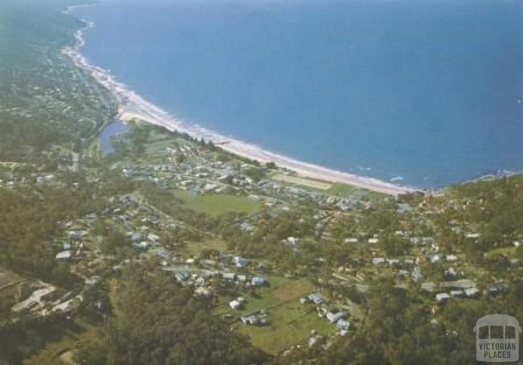 Aerial view of Lorne