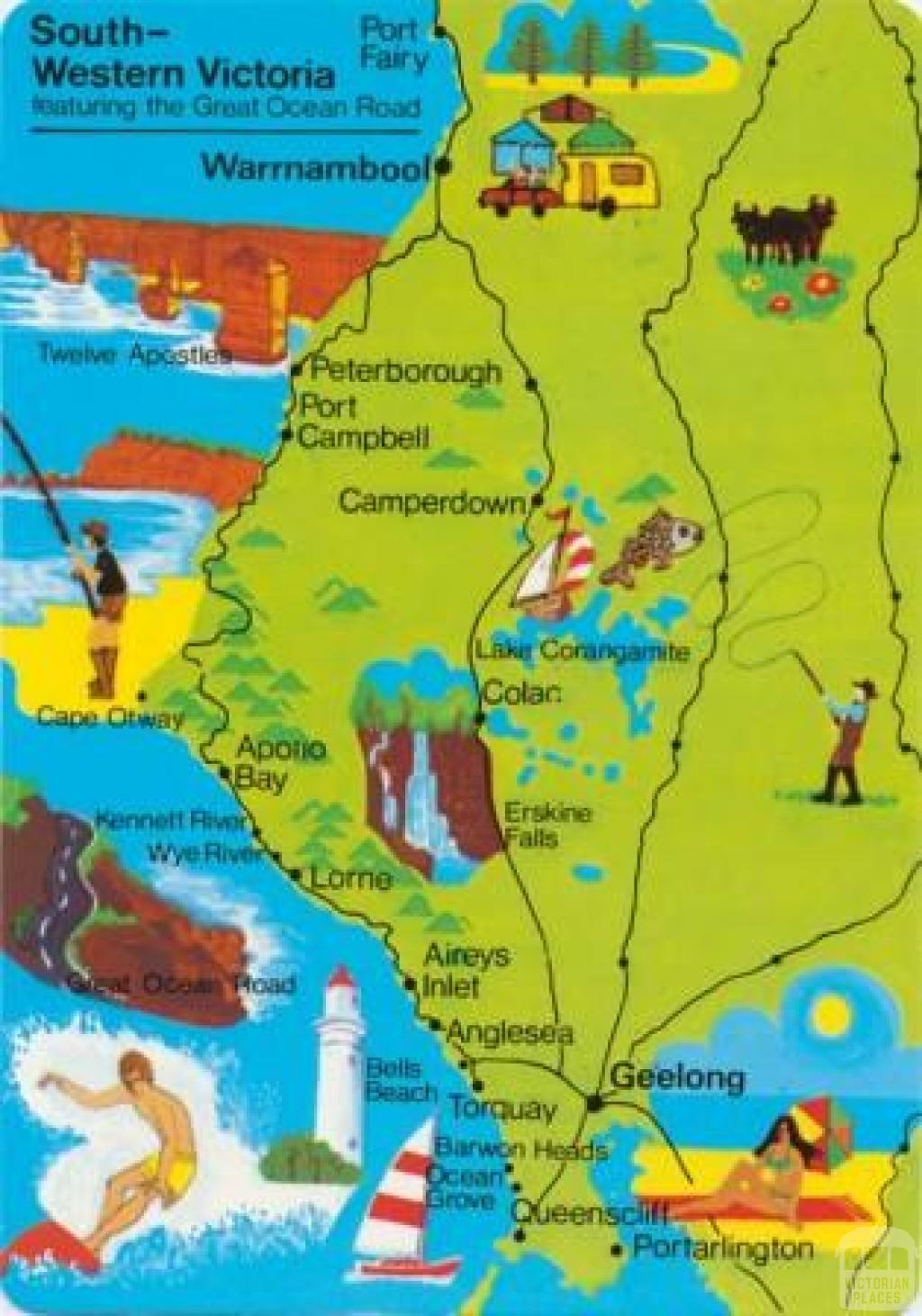 Map of South-Western Victoria