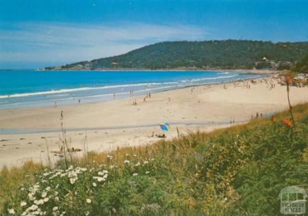 Looking towards Point Grey from mouth of Erksine River, Lorne