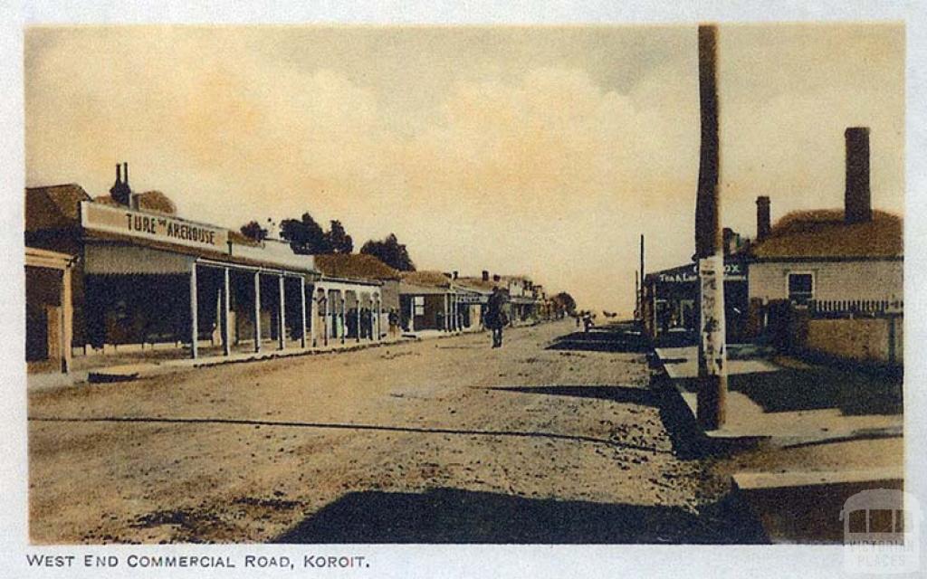 West End Commercial Road, Koroit, c1910