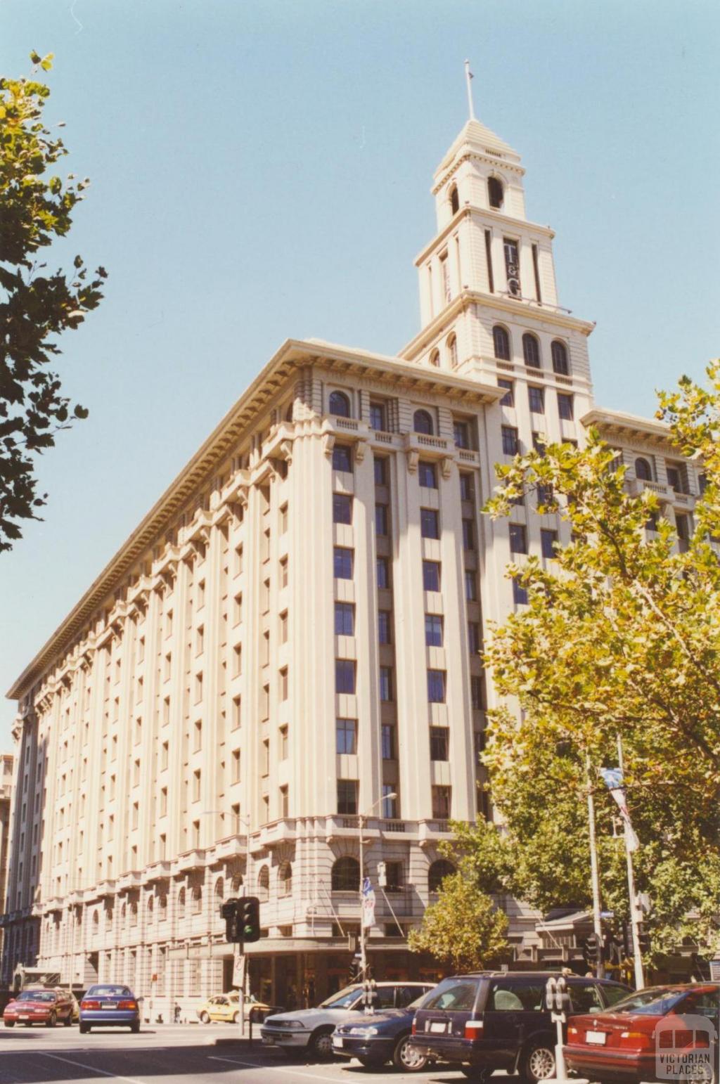 T & G building from Russell Street, Melbourne, 2001