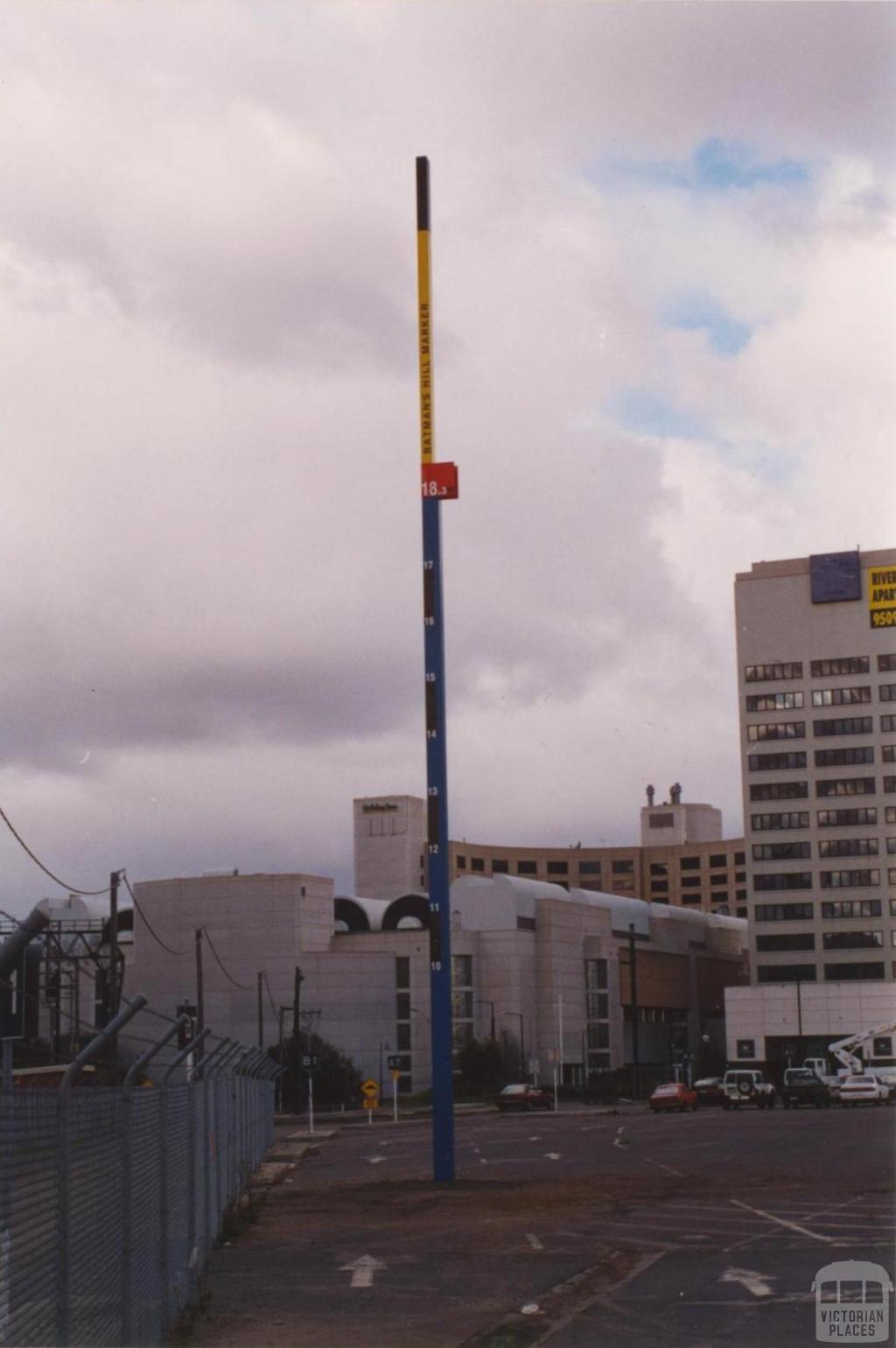 Batman's Hill survey mark, Collins Street, Melbourne, 2001