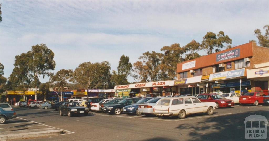 Diamond Creek drive in shopping centre, 2002