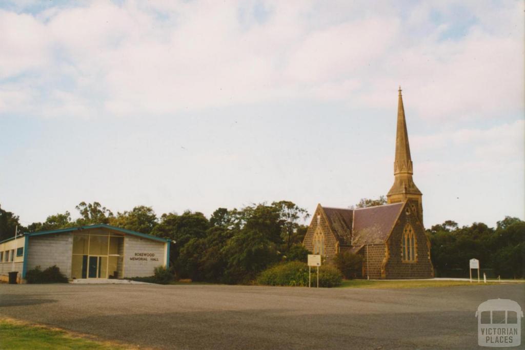 Rokewood hall and Uniting Church, 2004