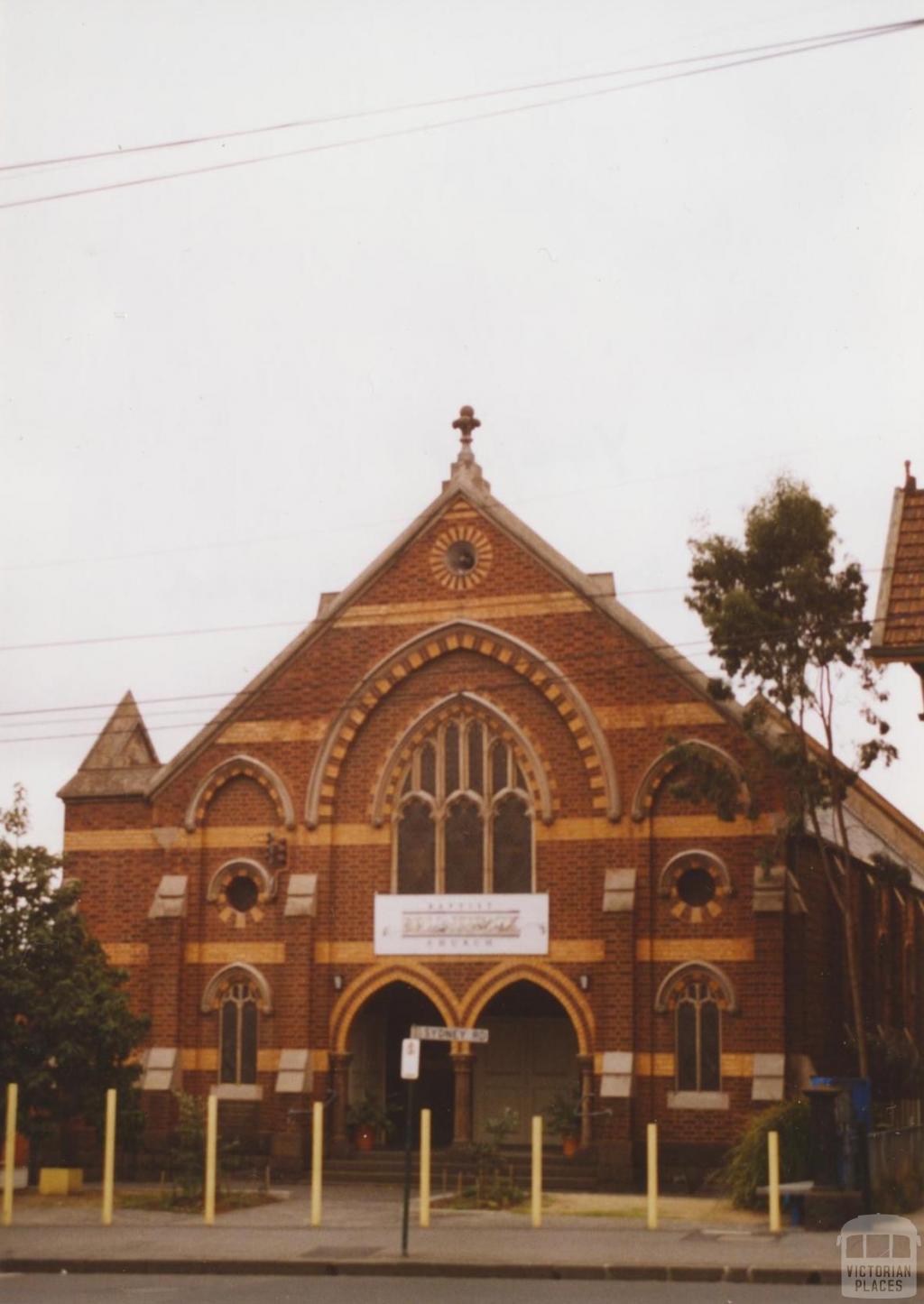 Baptist Church, Sydney Road, Brunswick, 2007