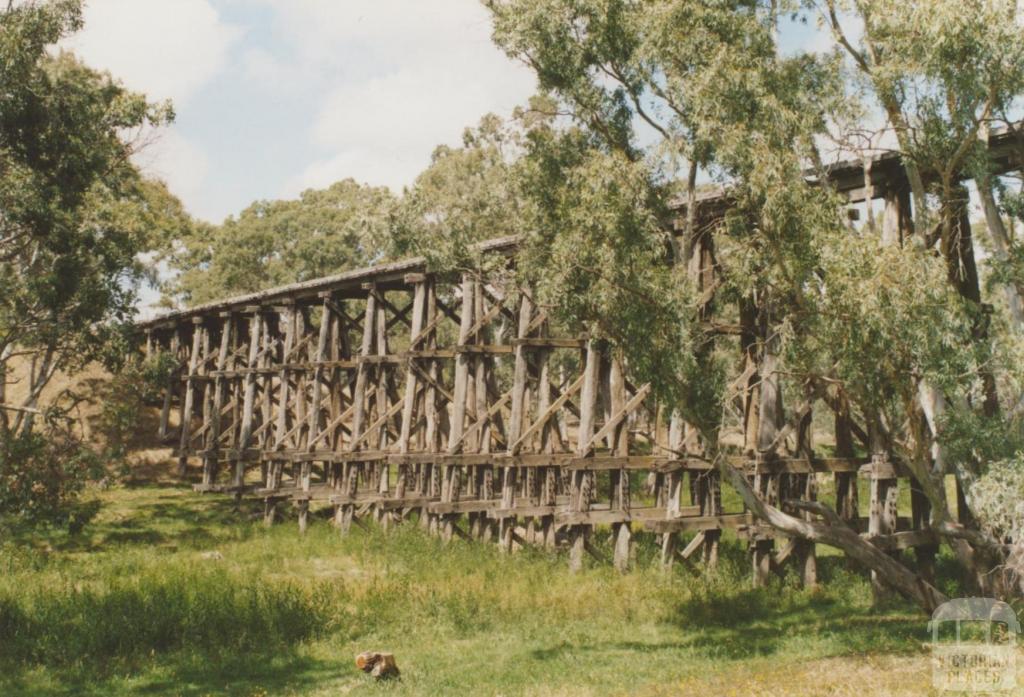 Railway trestle bridge, Pyalong, 2008