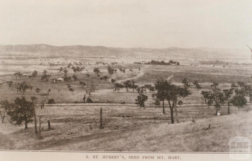 St Hubert's, seen from Mount Mary, Coldstream, 1910