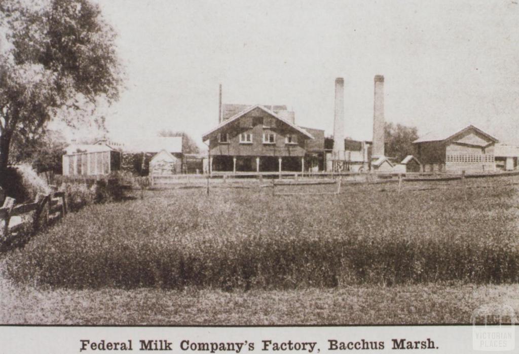 Federal Milk Company's factory, Bacchus Marsh, 1919