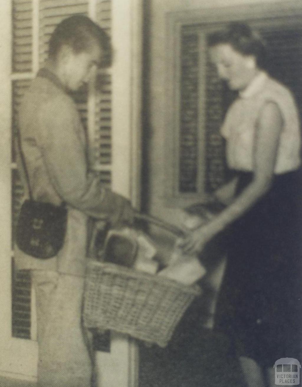 Bread delivery, Horsham, 1955