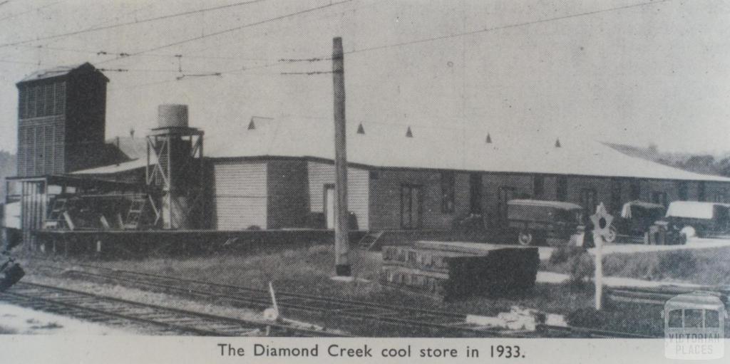 Diamond Creek cool store in 1933, 1964