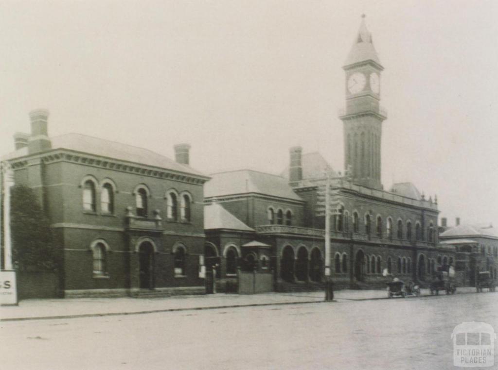 Town hall and police station, Richmond, 1912