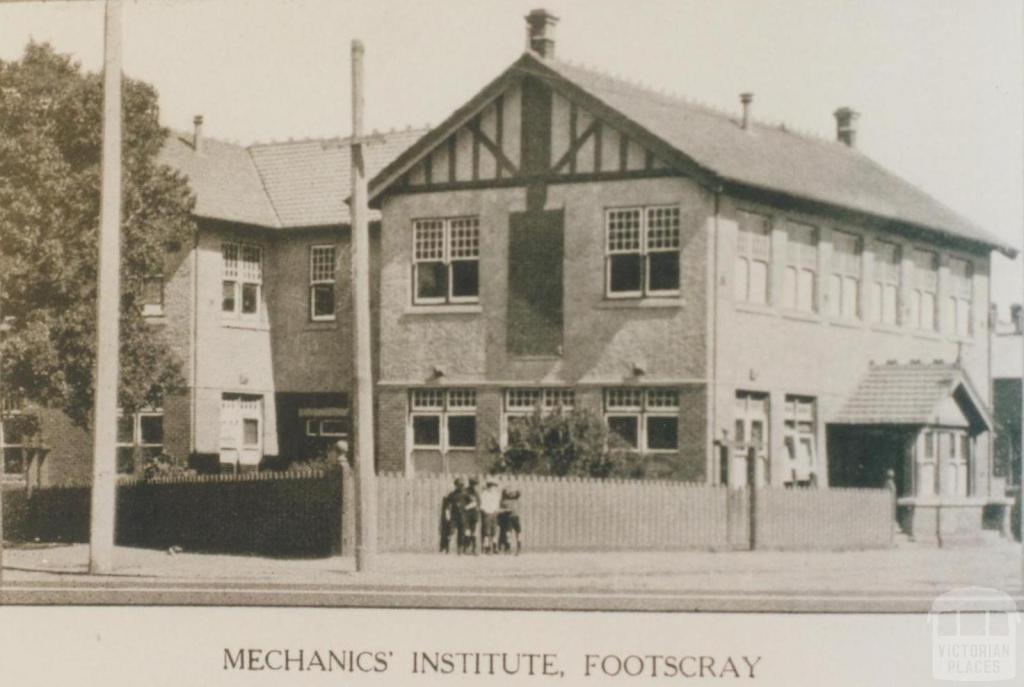 Mechanics' Institute, Footscray, 1921