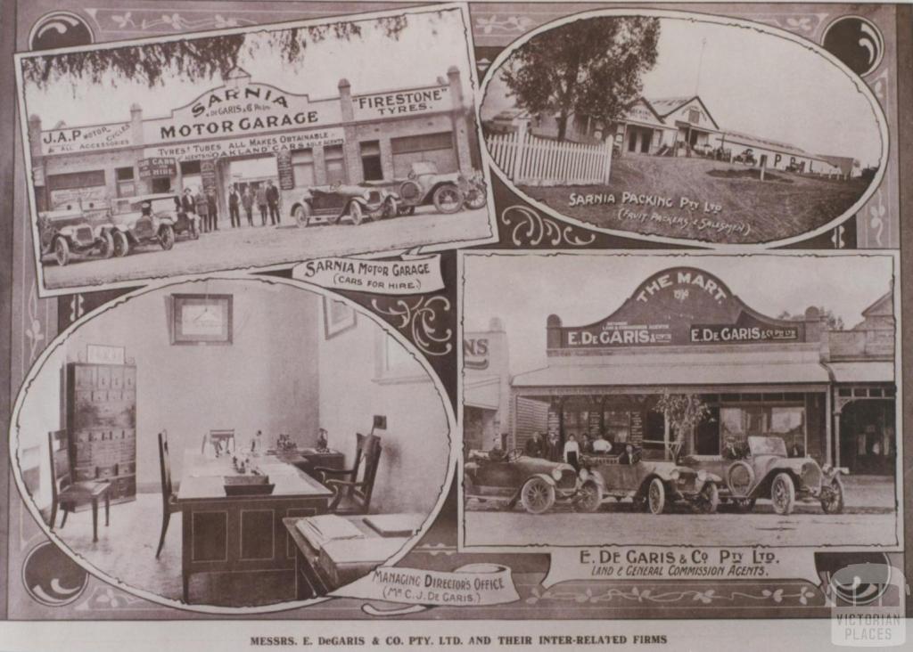 E. De Garis & Co, Mildura, 1917