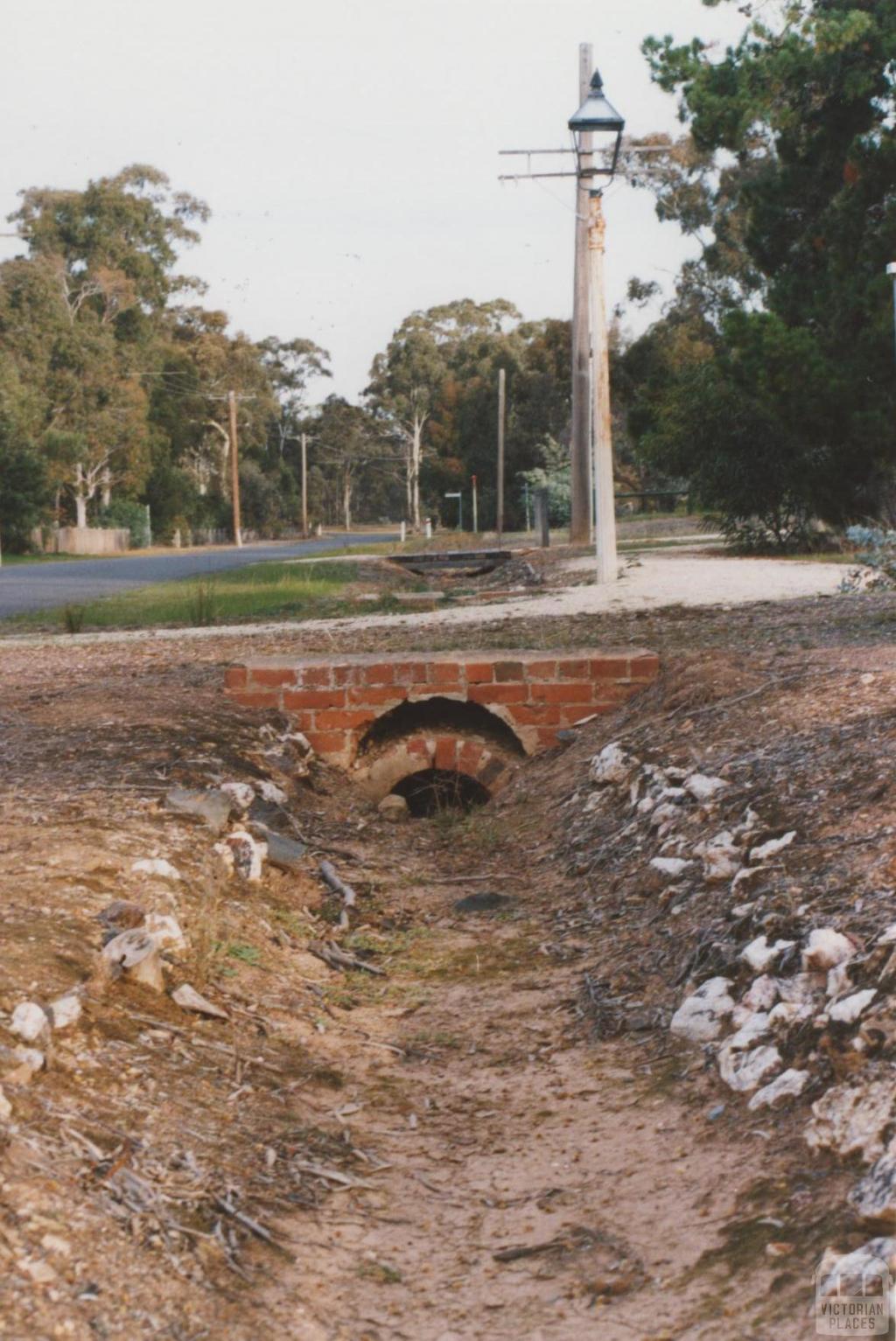 Drain at Uniting Church, Tarnagulla, 2010