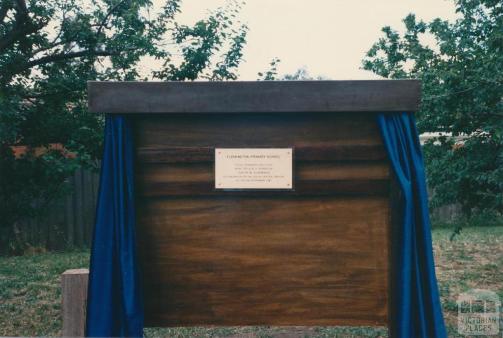 Flemington School, upgrade opening, 1987