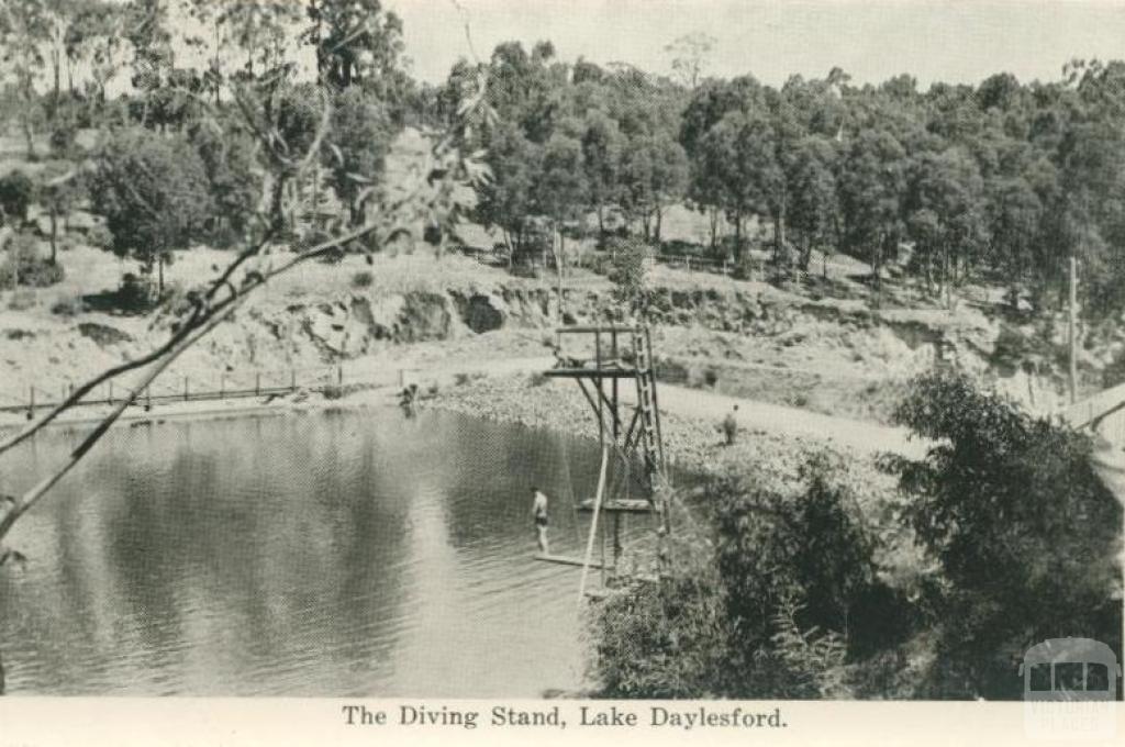 The diving stand, Lake Daylesford