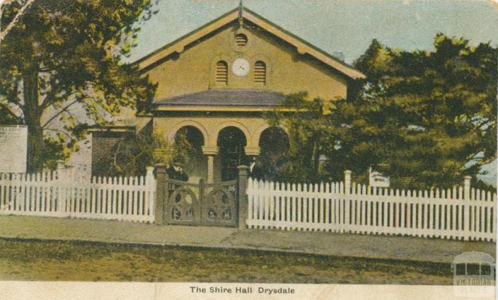 The Shire Hall, Drysdale, 1907