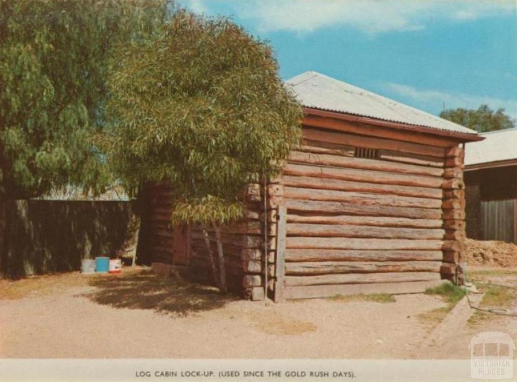 Log cabin lock-up (used since the gold rush days), Eaglehawk