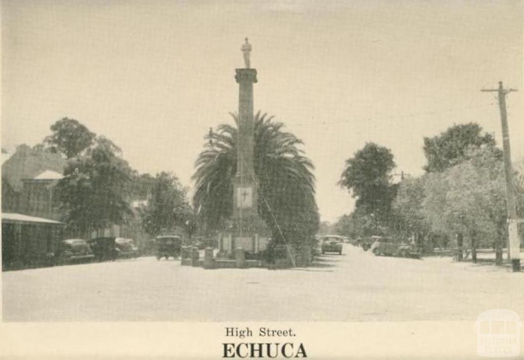 High Street, Echuca, 1955