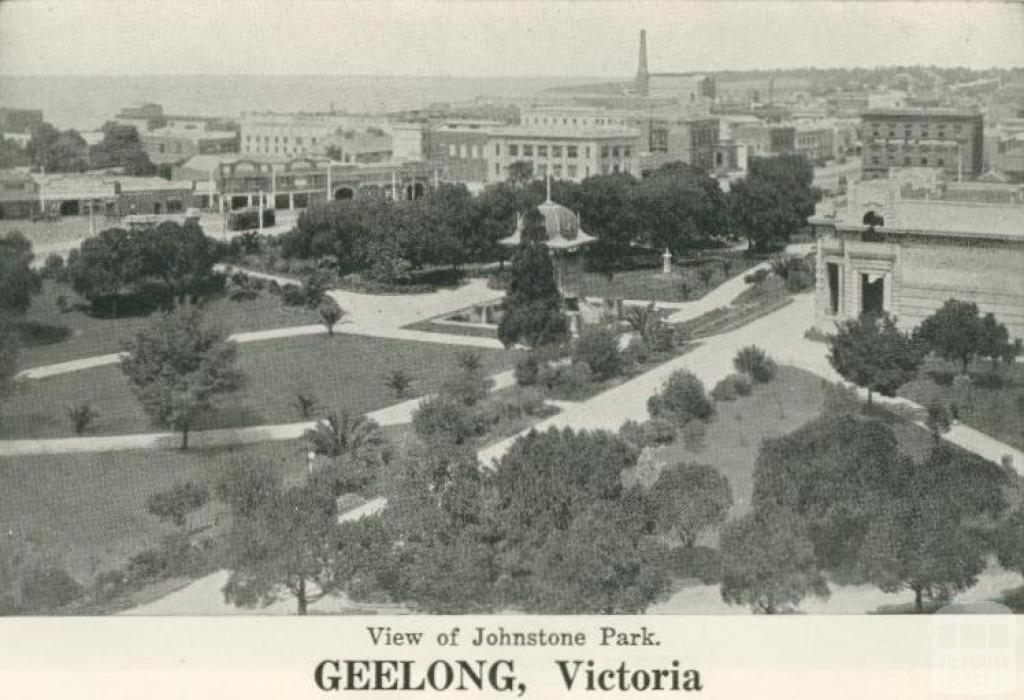 View of Johnstone Park, Geelong, 1948