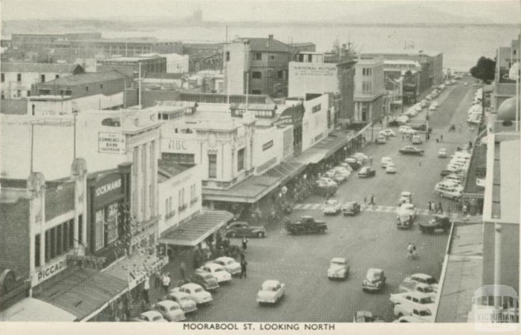 Moorabool Street, looking north, Geelong