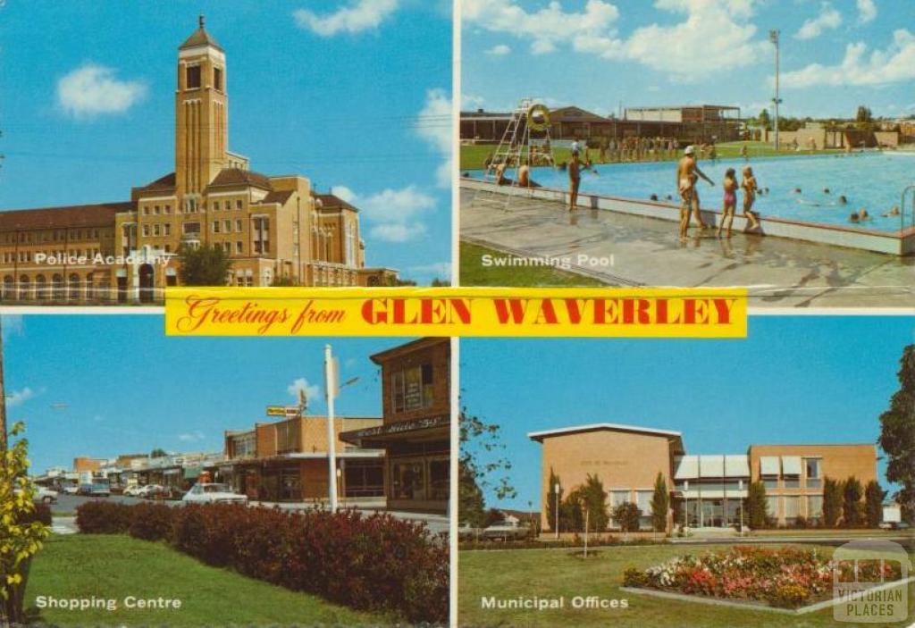 Glen Waverley, Police Academy, Swimming Pool, Municipal Offices, Shopping Centre