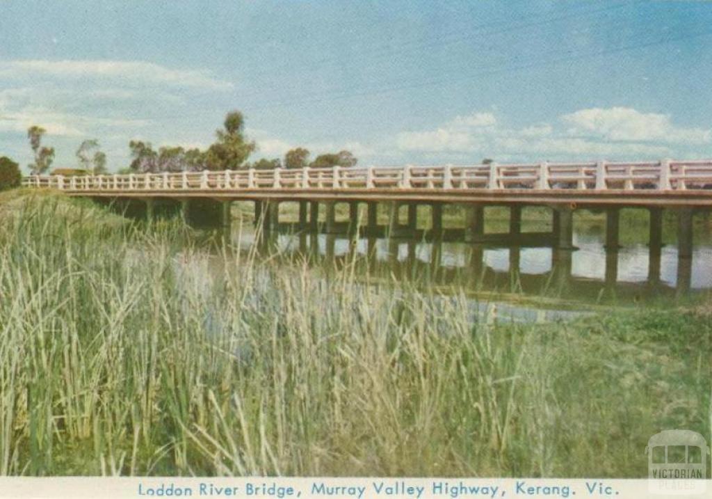 Loddon River Bridge, Murray Valley Highway, Kerang, 1965