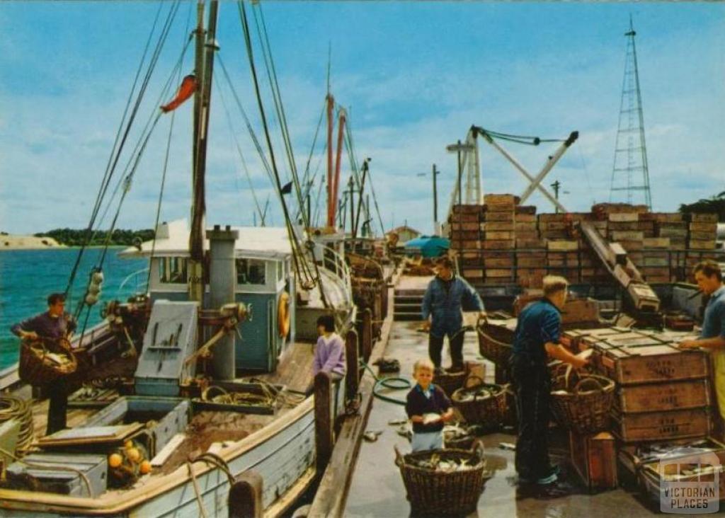 Typical Lakes Entrance Trawler Scene