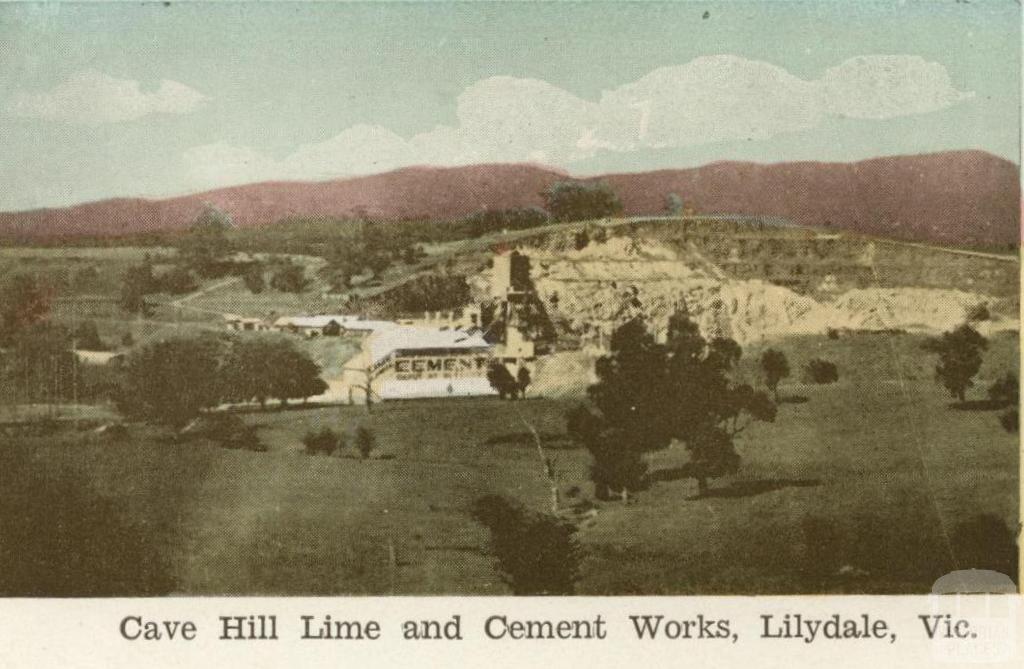Cave Hill Lime and Cement Works, Lilydale, 1964