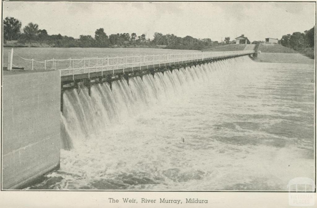 The Weir, River Murray, Mildura, 1948