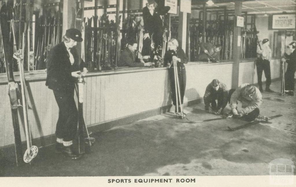 Sports Equipment Room, Mount Buffalo, 1953