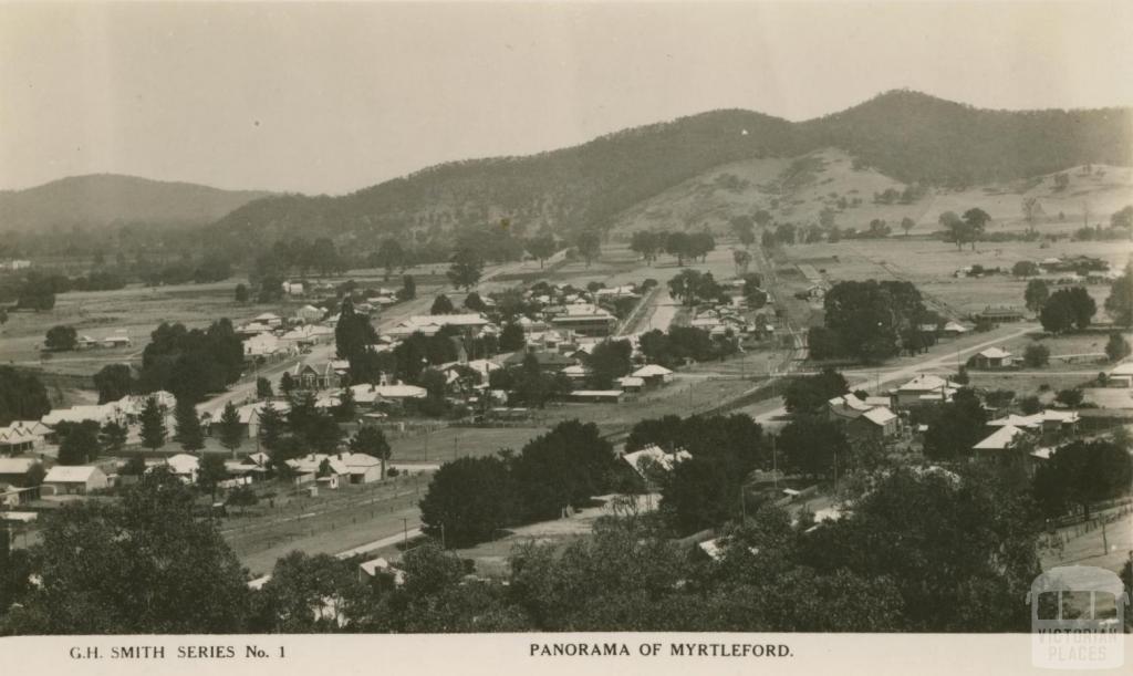 Panorama of Myrtleford, 1916