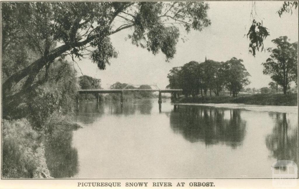 Picturesque Snowy River at Orbost, 1947