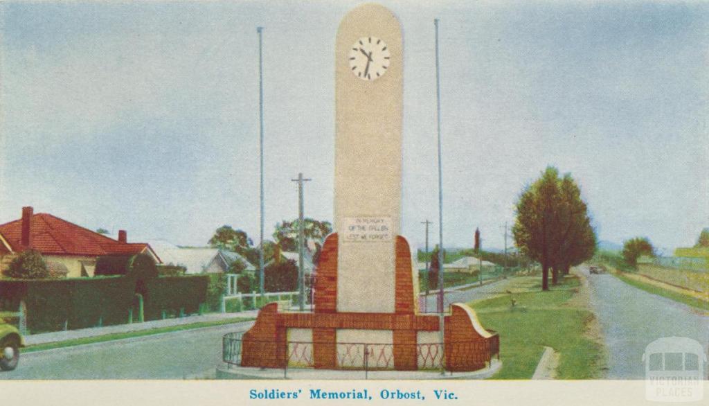 Soldiers' Memorial, Orbost, 1964