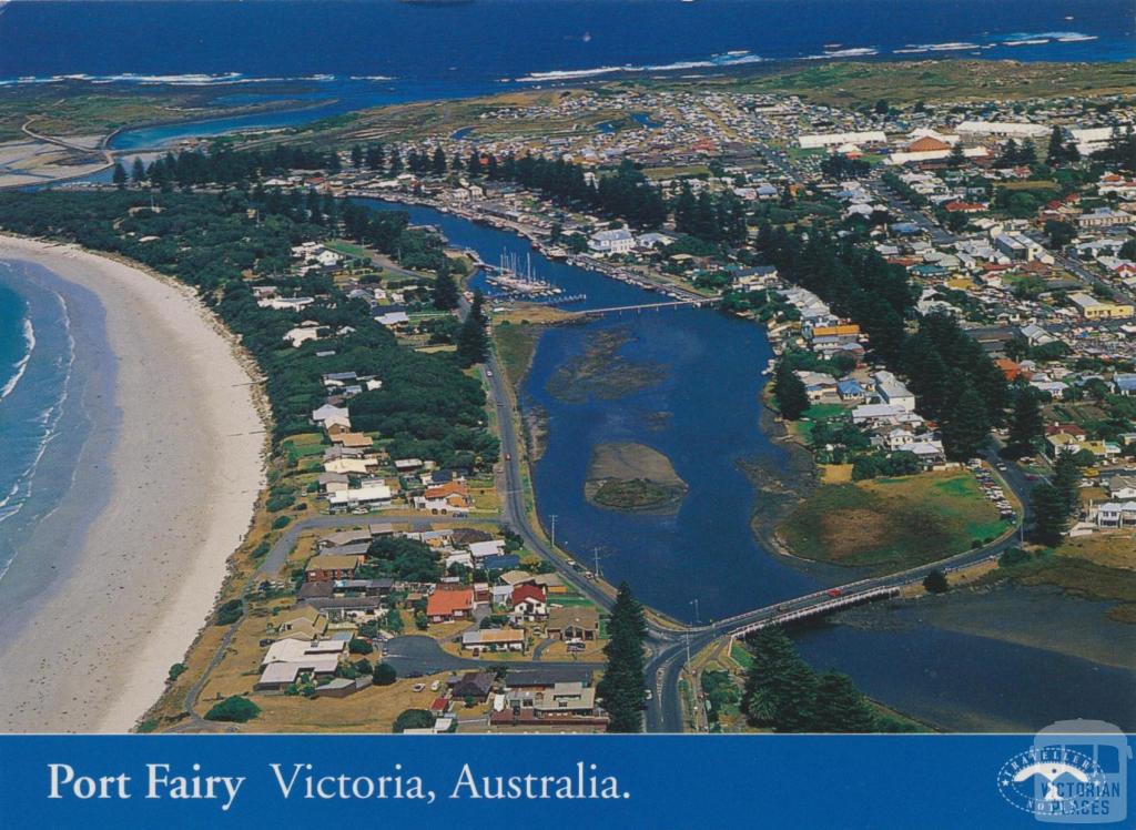 Aerial view of Port Fairy, 2000