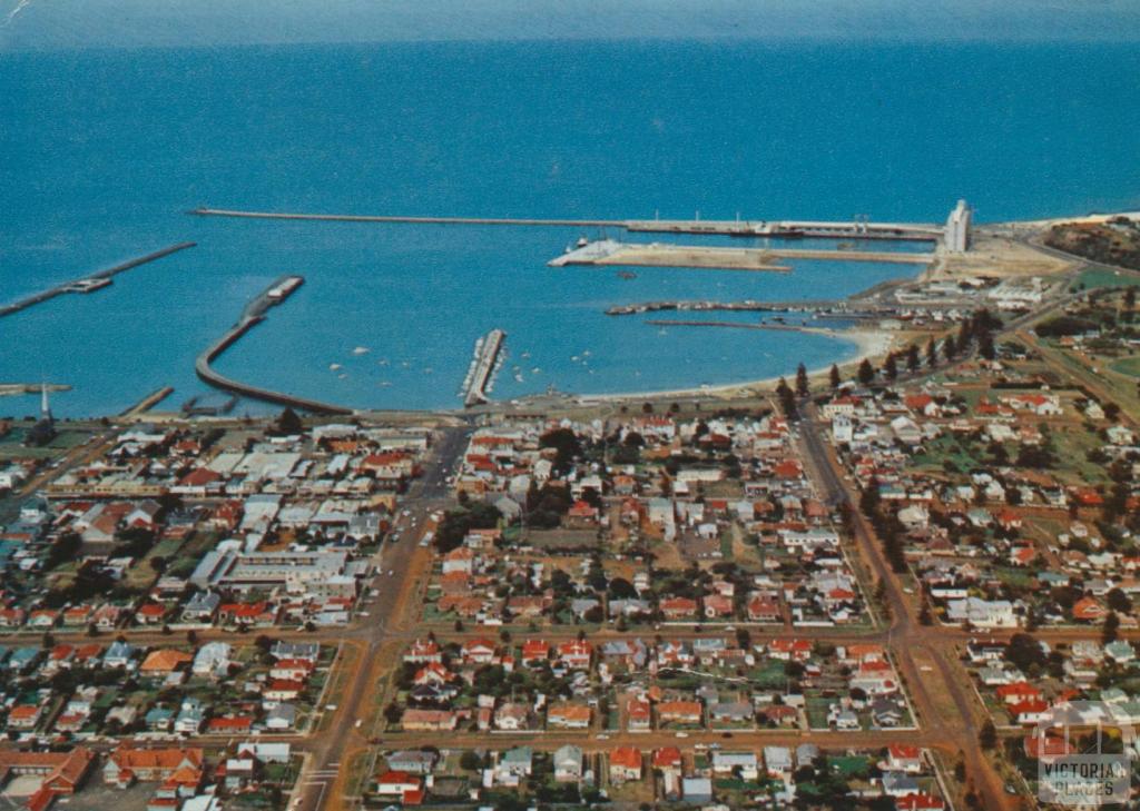 Aerial view of Portland and the harbour