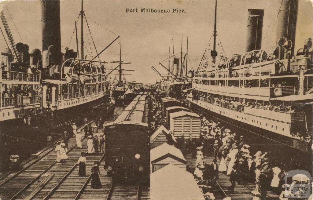 Port Melbourne Pier, 1908