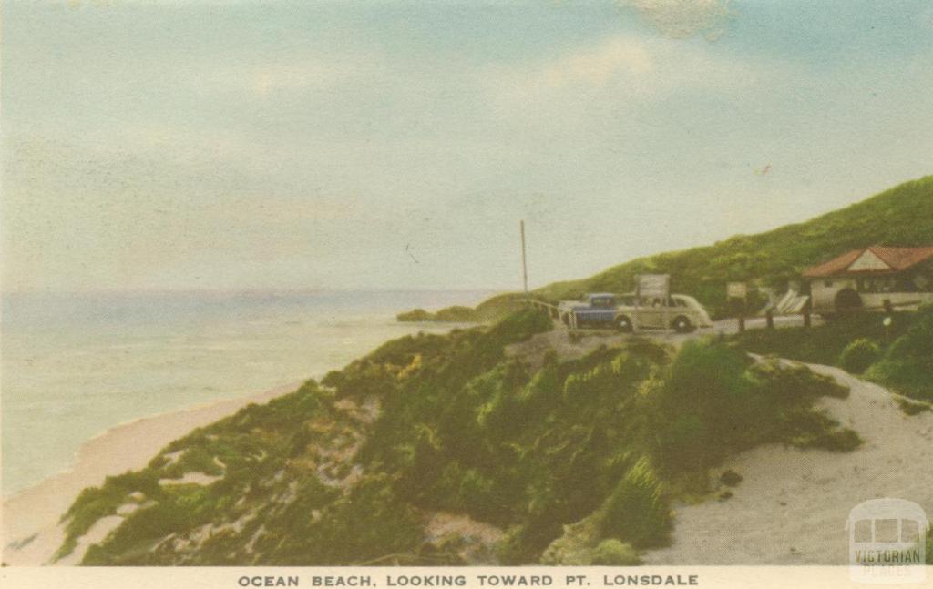 Ocean Beach looking toward Point Lonsdale, Portsea