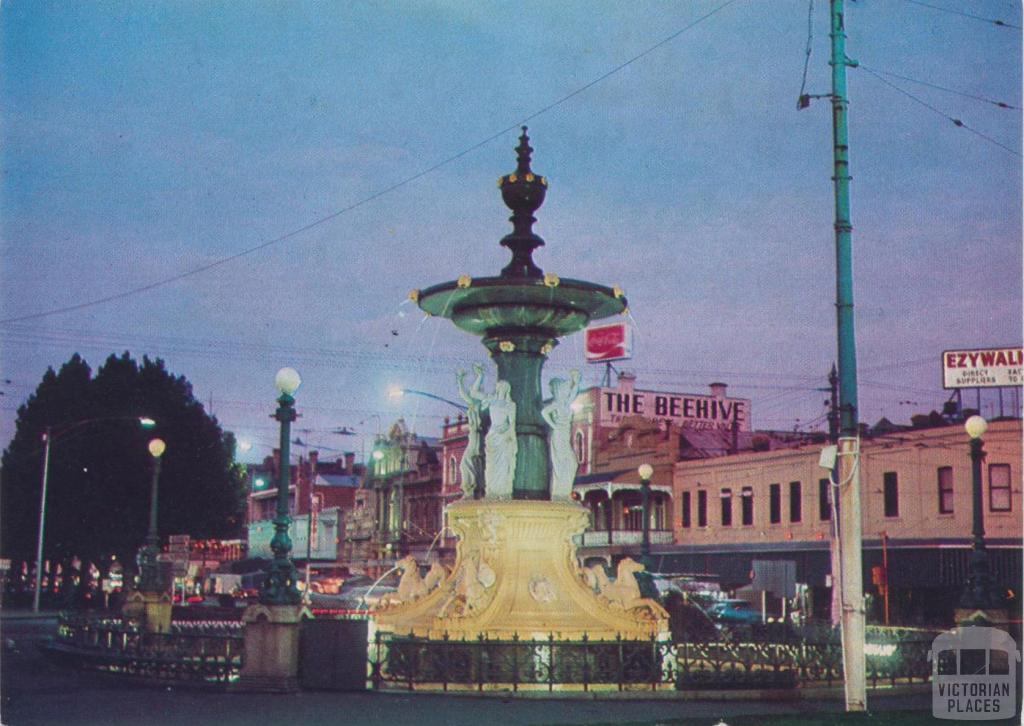 The Alexandra Fountain at Sunset, Bendigo