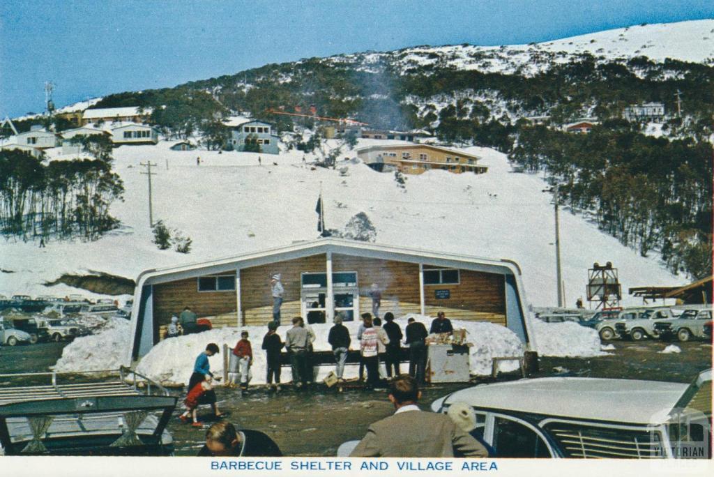 Barbecue Shelter and Village Area, Falls Creek Ski Village