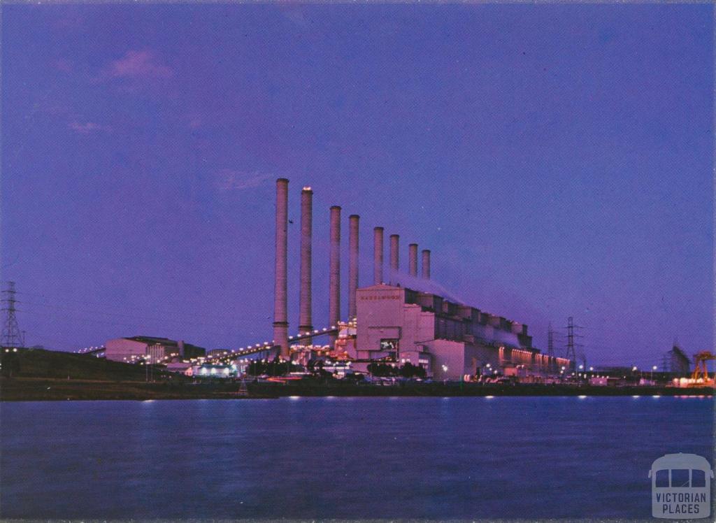 Power Station at night, Hazelwood