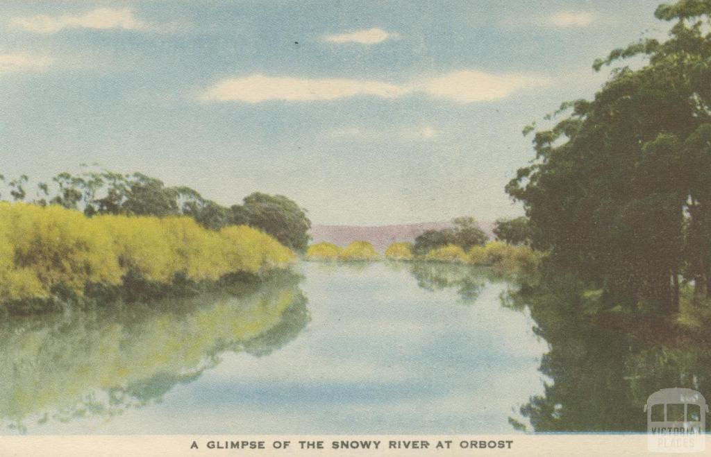 A Glimpse of the Snowy River at Orbost, 1948