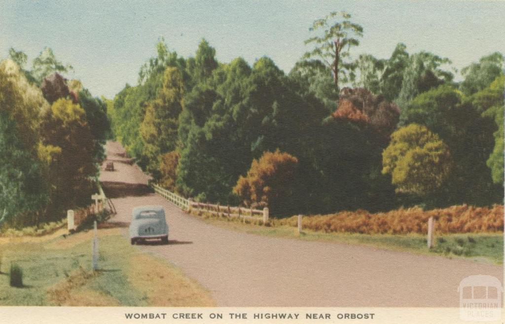 Wombat Creek on the Highway near Orbost, 1948