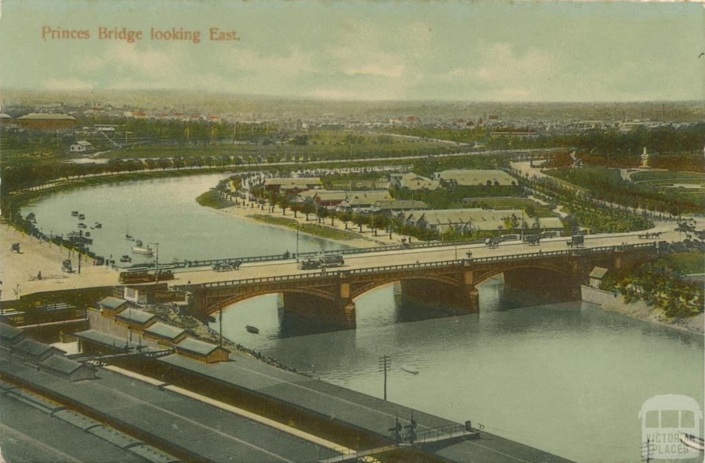 Princes Bridge, Melbourne, looking East