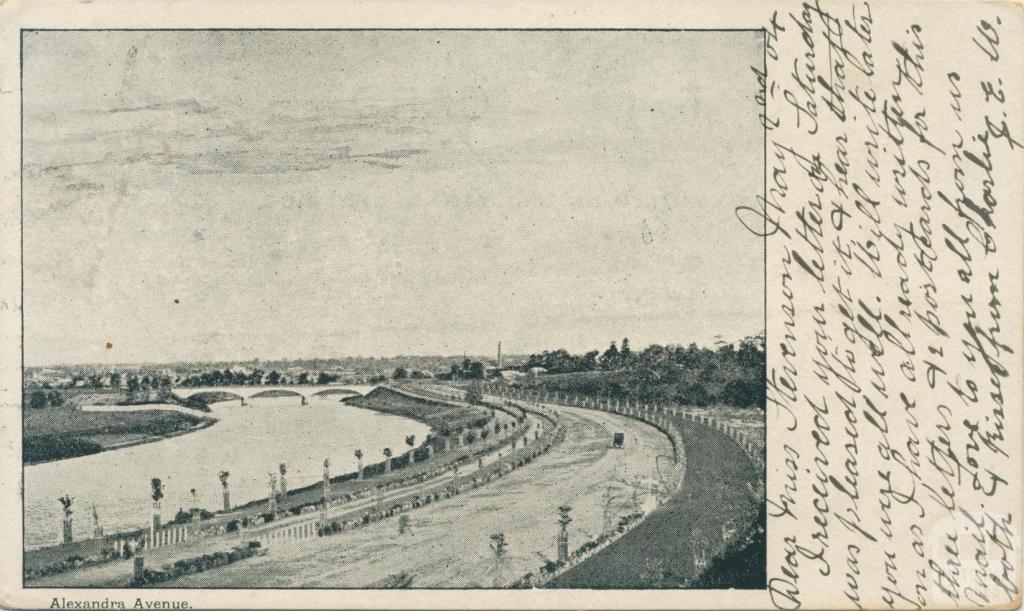 Alexandra Avenue, Melbourne, 1904