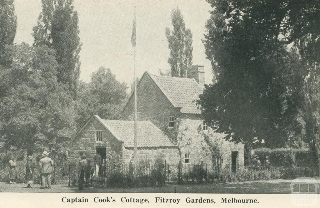 Captain Cook's Cottage, Fitzroy Gardens, Melbourne, 1942