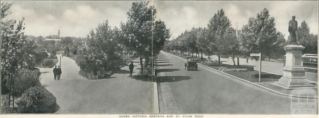 Queen Victoria Gardens and St Kilda Road, Melbourne