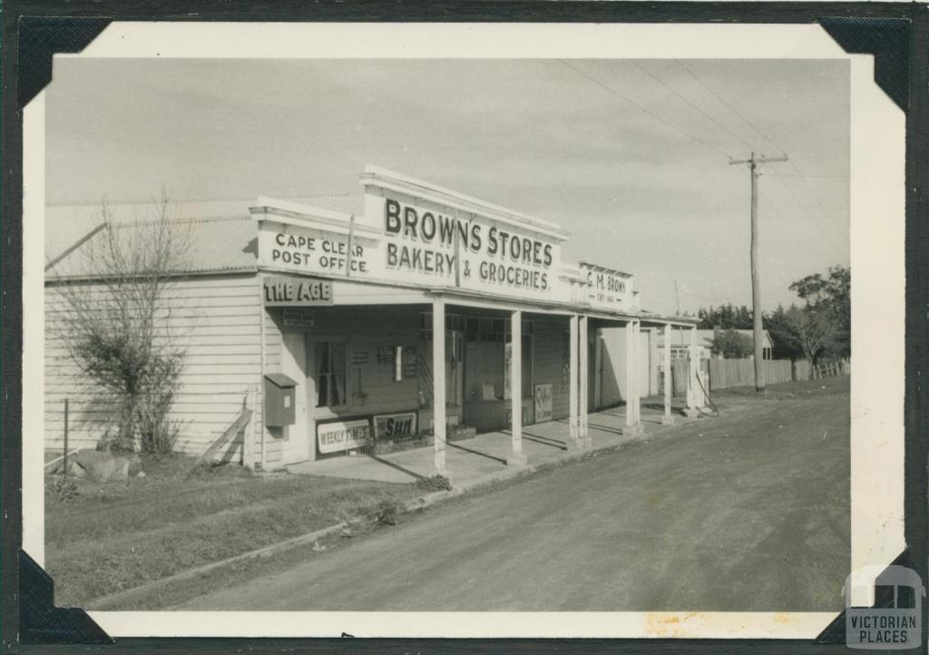 Browns Stores and Cape Clear Post Office, 1968