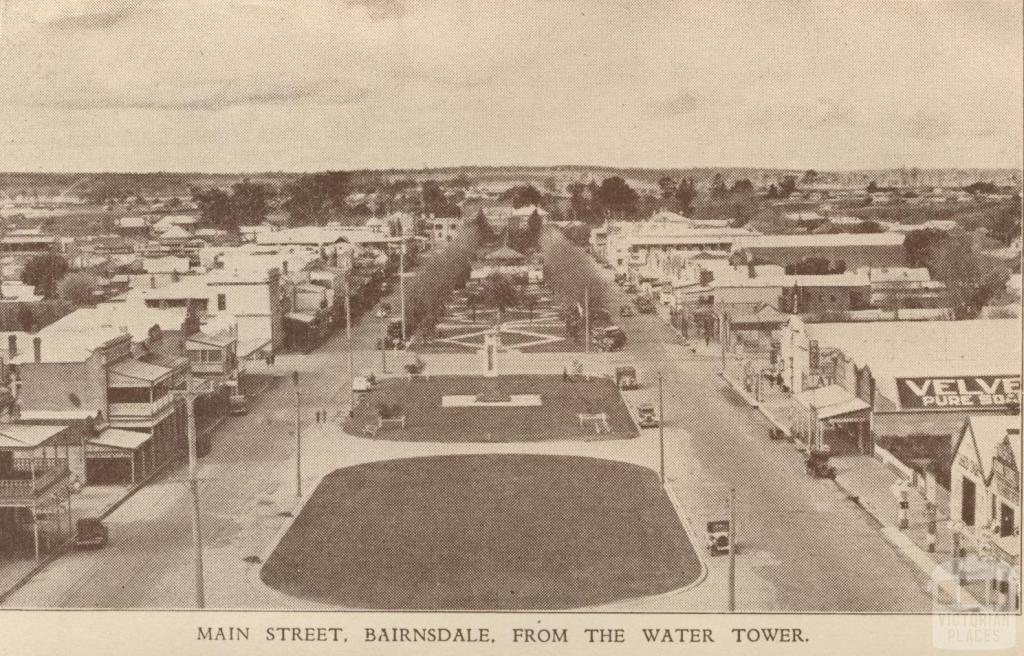 Main Street, from the water tower, Bairnsdale