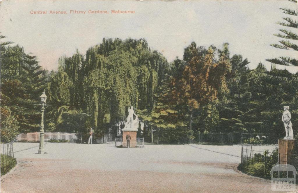 Central Avenue, Fitzroy Gardens, Melbourne, 1906